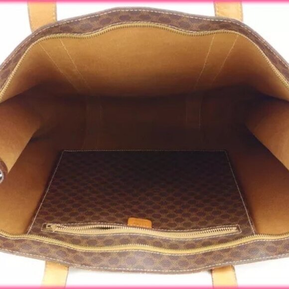 Celine Tote bag Macadam Brown Woman Authentic Used - Picture 10 of 11